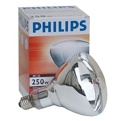 199 Weißlicht-Infrarotstrahler Philipps 250 Watt